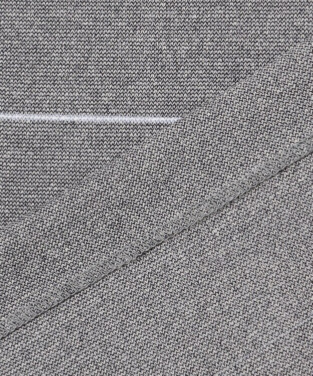 JOSEPH ABBOUD 【和紙ニット/日本素材・縫製/ 軽量/通気性/速乾性】和紙フライスボーダー Tシャツ ライトグレー系2