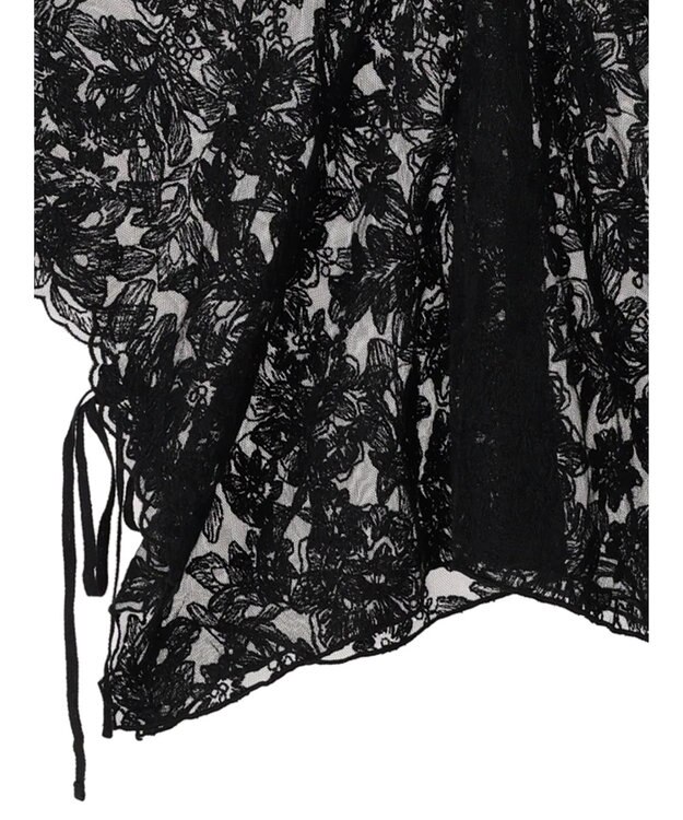 Green Parks ・ＳＵＧＡＲ　ＳＰＯＯＮ　２ｗａｙ刺繍レースベスト Black