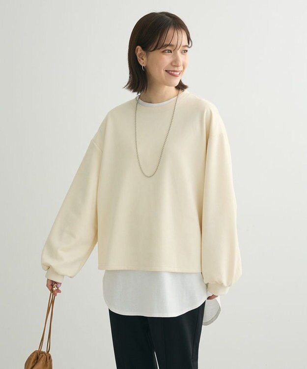 Green Parks ・ＳＵＧＡＲ　ＳＰＯＯＮ　スエードポンチプルオーバ Ivory