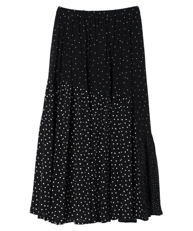 AMERICAN HOLIC 切替ドットフレアスカート Dot