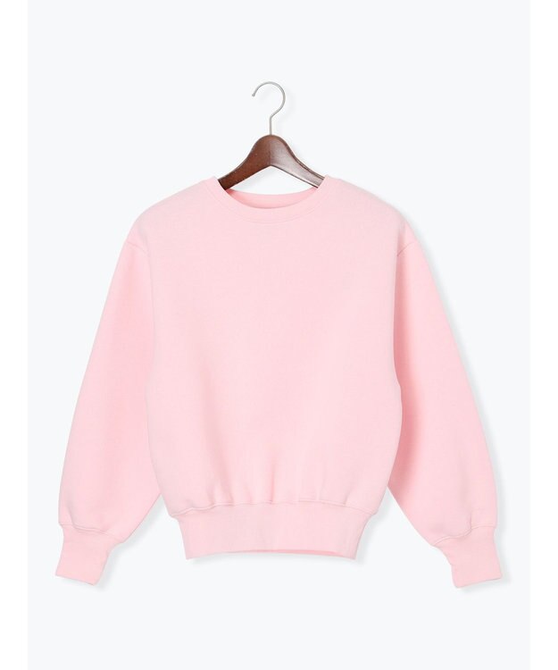 Te chichi ワンポイント刺繍裏起毛プルオーバー ピンク