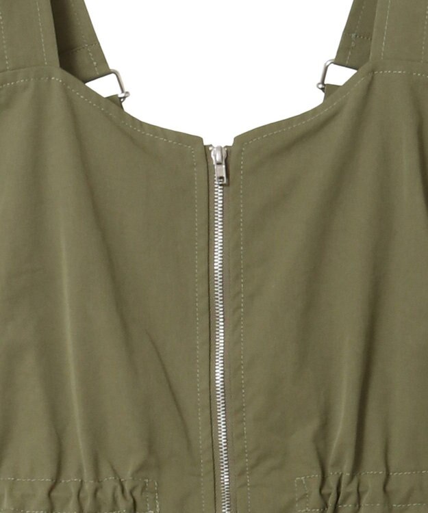 Green Parks ウ゛ィンテージペプラムオールインワン Khaki