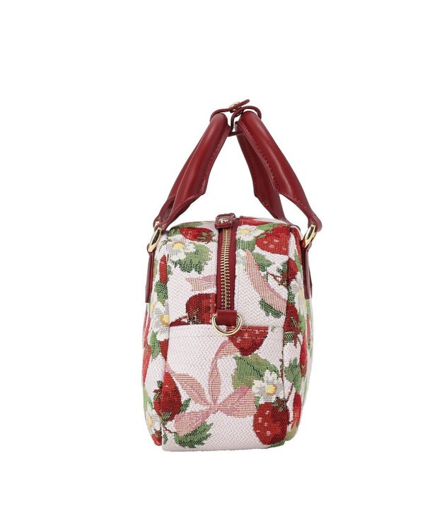 Maison de FLEUR いちごゴブラン2Wayボストンバッグ Red