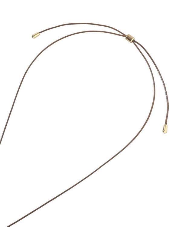 YECCA VECCA ドロップコードネックレス Gold