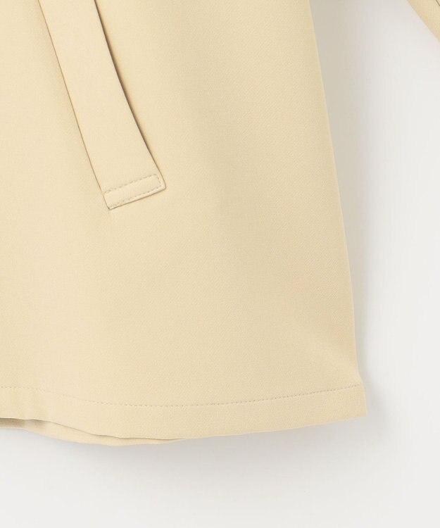 ANY SIS L 【撥水・UVカット・洗える】フーデットハーフ コート イエロー