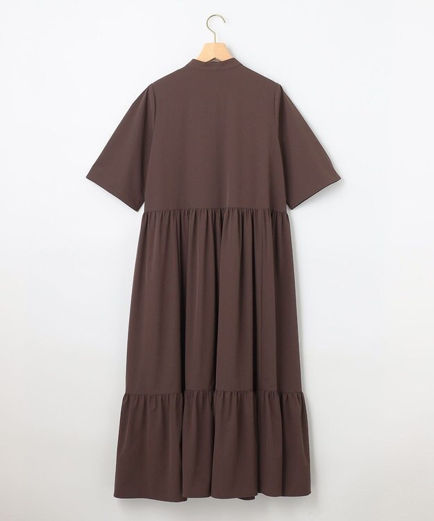 組曲 【弱撥水機能・UVケア】ライトナイロンストレッチ ワンピース ブラウン系