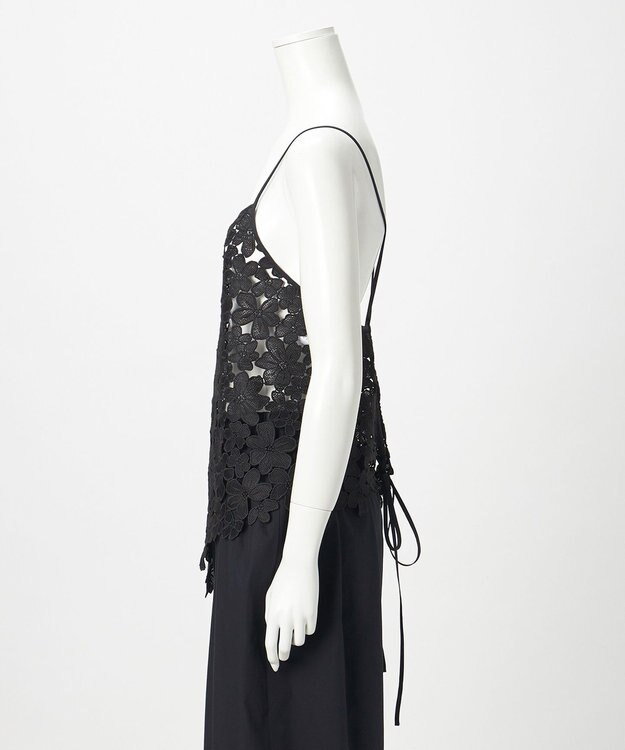 23区 【GOLD LABEL】エンブロイダリーレース キャミソール ブラック系