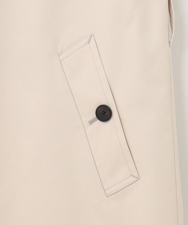 23区 コットンポリエステルギャバジン ステンカラーコート ベージュ系