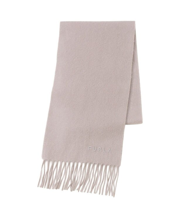 MOONBAT FURLA(フルラ）カシミヤ100％ 無地 プチマフラー モカブラウン
