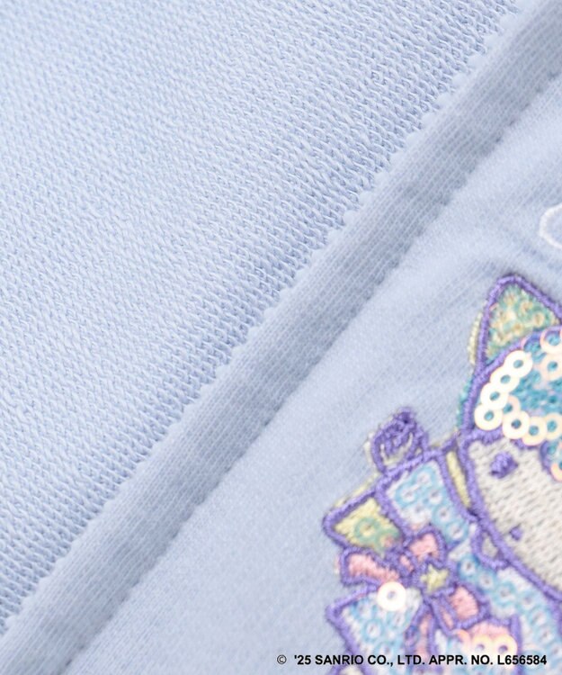ANY KIDS 【any FAM× リトルツインスターズ 】キキ＆ララ 刺繍パーカー サックスブルー