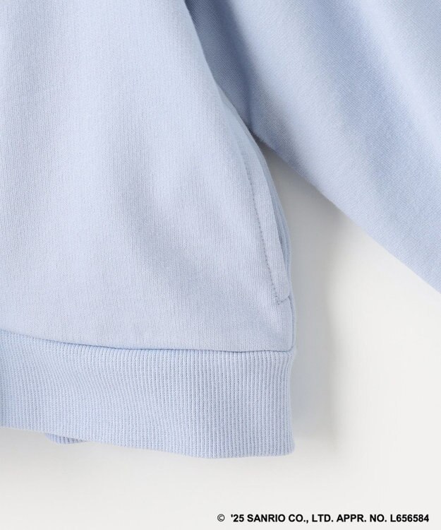 ANY KIDS 【any FAM× リトルツインスターズ 】キキ＆ララ 刺繍パーカー サックスブルー