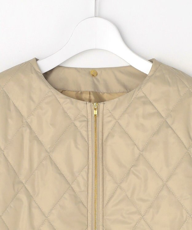 J.PRESS LADIES 【2way】スパンライクナイロンタッサー フーデッド コート キャメル系