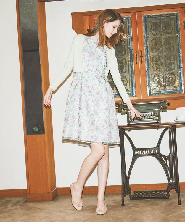 TOCCA 【洗える】SQUARE BOLERO ボレロ ライトグリーン系