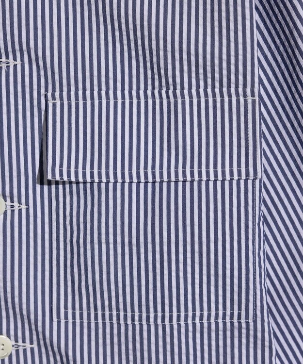 LENO LONDON STRIPE WORK SHIRTS / ロンドンストライプワークシャツ BLUE STRIPE