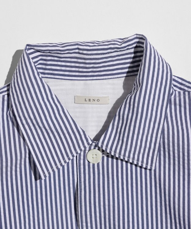 LENO LONDON STRIPE WORK SHIRTS / ロンドンストライプワークシャツ BLUE STRIPE