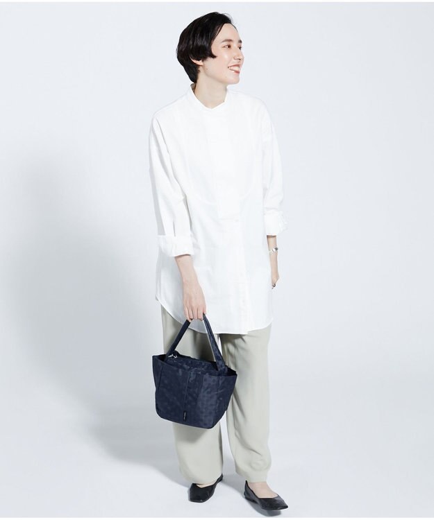 Y'SACCS 【Y’SACCS vous et】ドットジャカードトート Sサイズ ネイビー