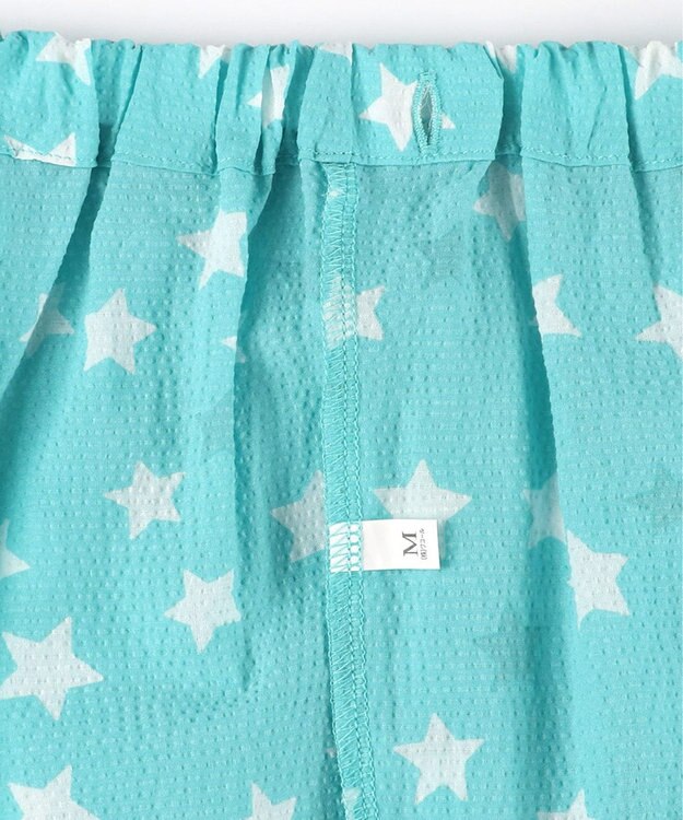 tsumori chisato SLEEP ツモリチサト パジャマ 5分袖 半袖 9分丈 綿100%(本体) ローン素材 レディース UDT146 /ワコール サックス