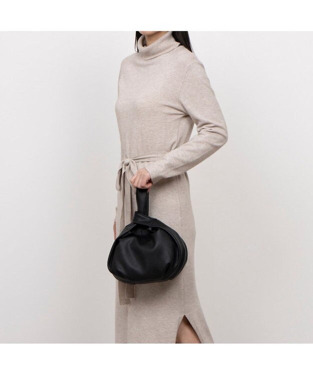 UNBILLION カシュカシュ cachecache / ワンハンドルラウンドバッグ ブラック