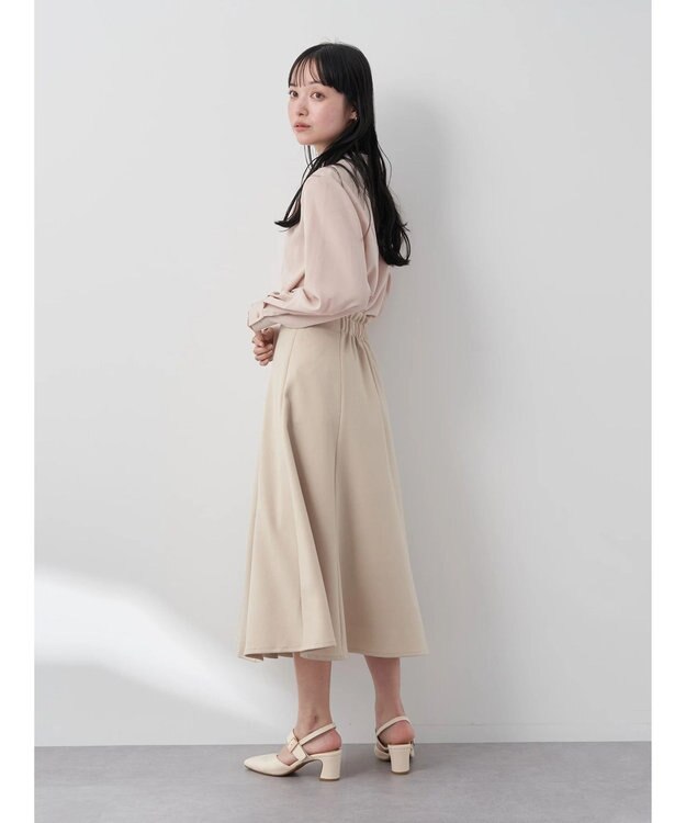 earth music&ecology すきな丈フレアスカート Beige