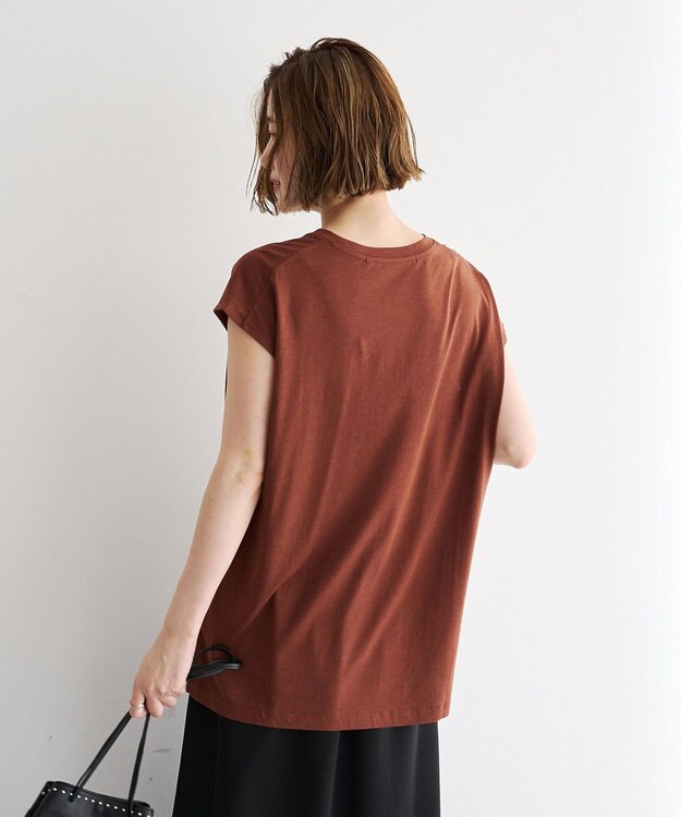 YECCA VECCA フォトプリントノースリーブTee Brown