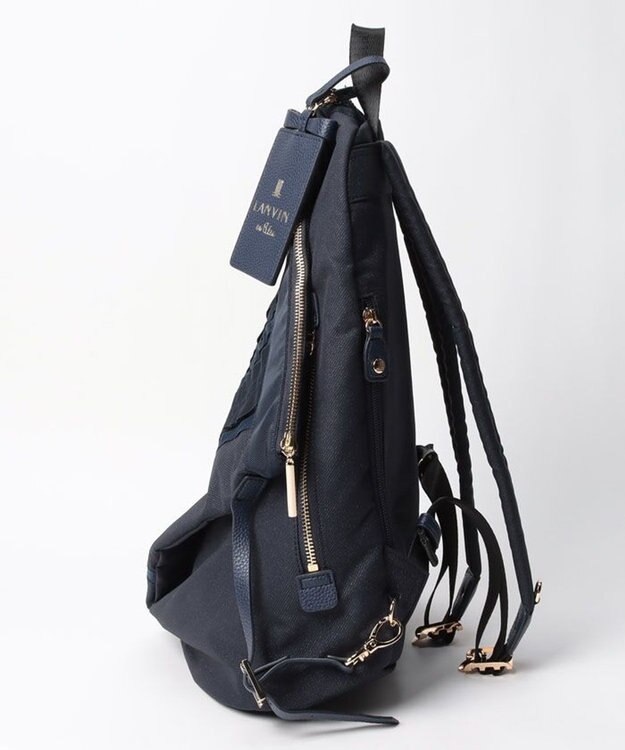 LANVIN en Bleu ミエル パスケース付リュック ブラック