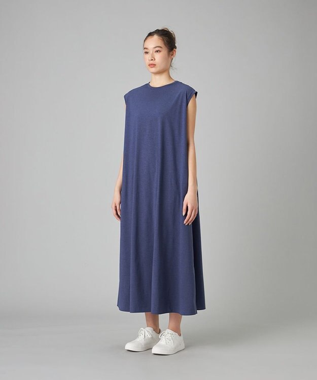 Chacott Chacott BALANCE EasyCare+ツイストワンピース ネイビー