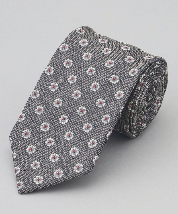 GOTAIRIKU 【Fermo Fossati】小紋 ネクタイ グレー系4
