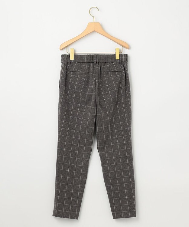 組曲 L 【洗える・WEB限定】2WAYウォームストレッチ テーパードパンツ グレー系3