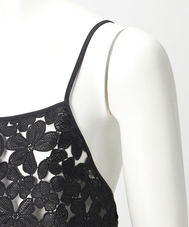 23区 【GOLD LABEL】エンブロイダリーレース キャミソール ブラック系