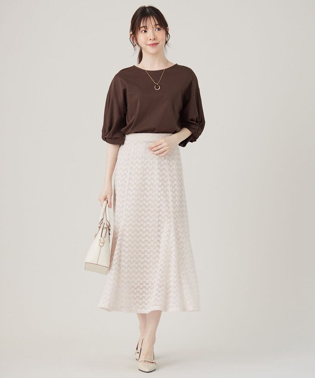 ANY SIS 【洗える】レースマーメイド スカート アイボリー