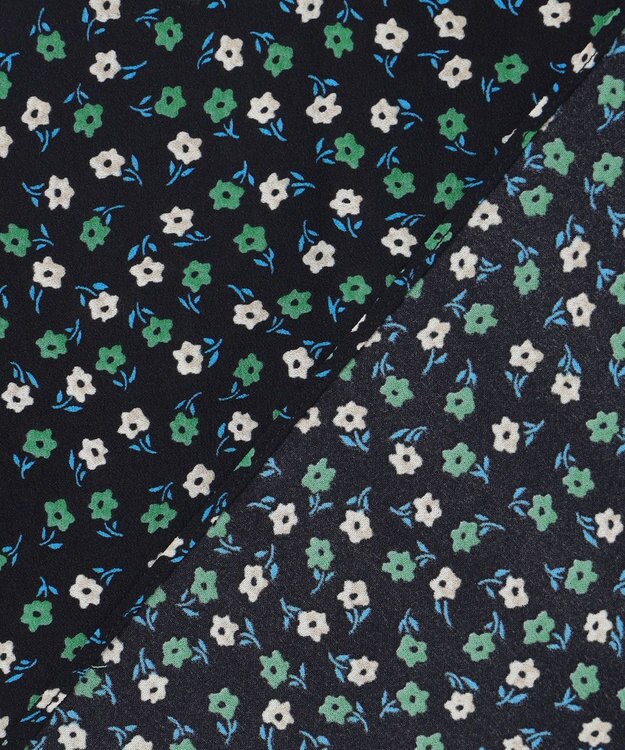 組曲 【洗える】プティフラワージョーゼットシフォン ブラウス グリーン系5