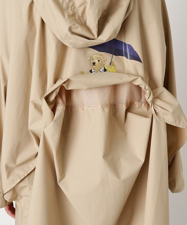 MOONBAT POLO RALPH LAUREN レインポンチョ レインベア 50デニール生地／着丈98cm 収納袋付き ベージュ