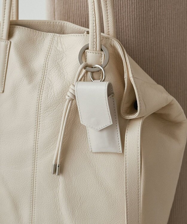 russet 【2025AW新作】リップポーチ付きレザーチャーム(Z-222) Ivory