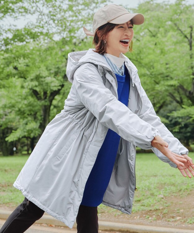 Tiaclasse 【安田美沙子さん着用・新色追加】ウォーマル中綿フーデッドコート グレー