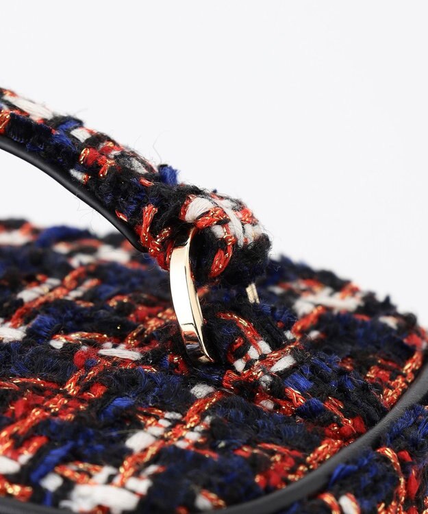 TOCCA 【ヨンアさんコラボ】PILA VANITY BAG ヴァニティ バッグ レッドツイード系