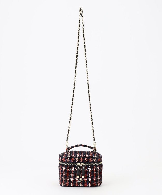 TOCCA 【ヨンアさんコラボ】PILA VANITY BAG ヴァニティ バッグ レッドツイード系