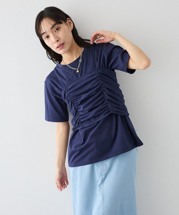 CRAFT STANDARD BOUTIQUE 2点セット ビスチェレイヤードプルオーバー Navy