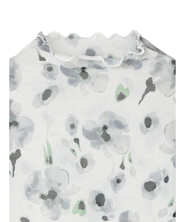 CRAFT STANDARD BOUTIQUE プリント柄スタンドネックプルオーバー Off White