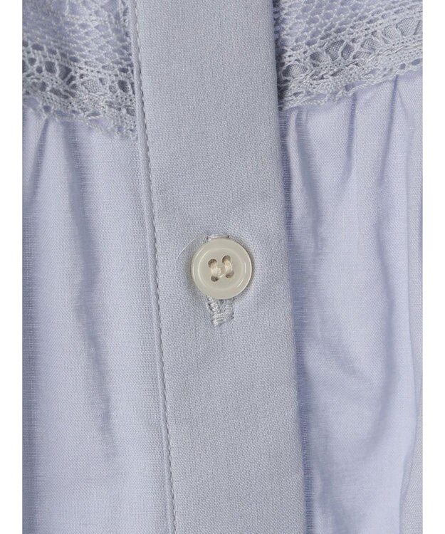 earth music&ecology ピンタックレースブラウス Sax