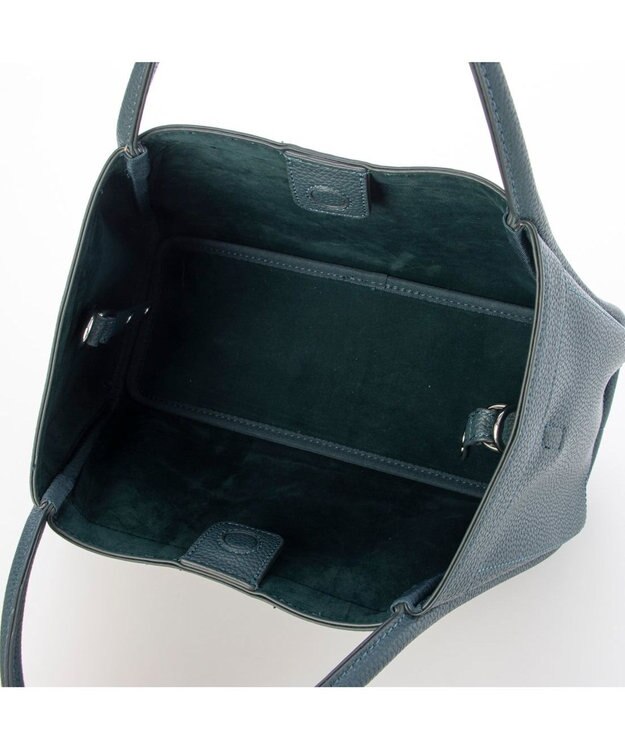 UNBILLION カシュカシュ cachechche / 通しハンドルシュリンク横長トート ブルー