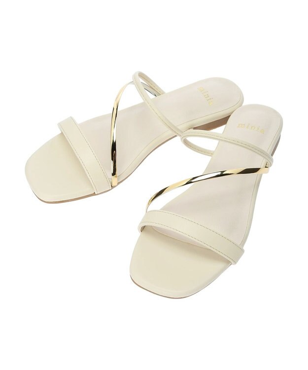 Green Parks ・ｍｉｎｉａ　ナローストラップミュール Ivory