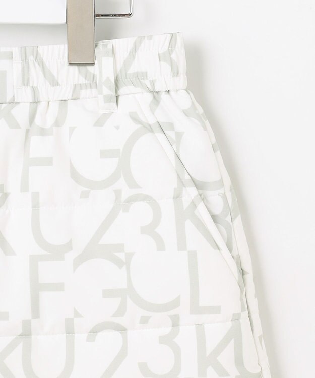 23区GOLF 【WOMEN】中綿ロゴプリントスカート ホワイト系5