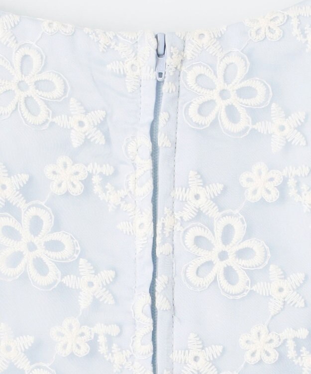 組曲 KIDS 【150-160㎝】ブルーミングフラワー ドレス サックスブルー