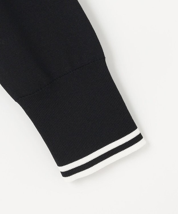 組曲 フラワーメタル ニット カーディガン ブラックベース