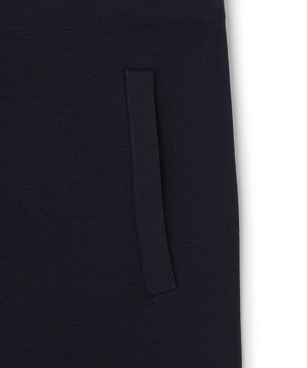 UNFILO BEAUTY FORM KNIT ZIPジレ ネイビー