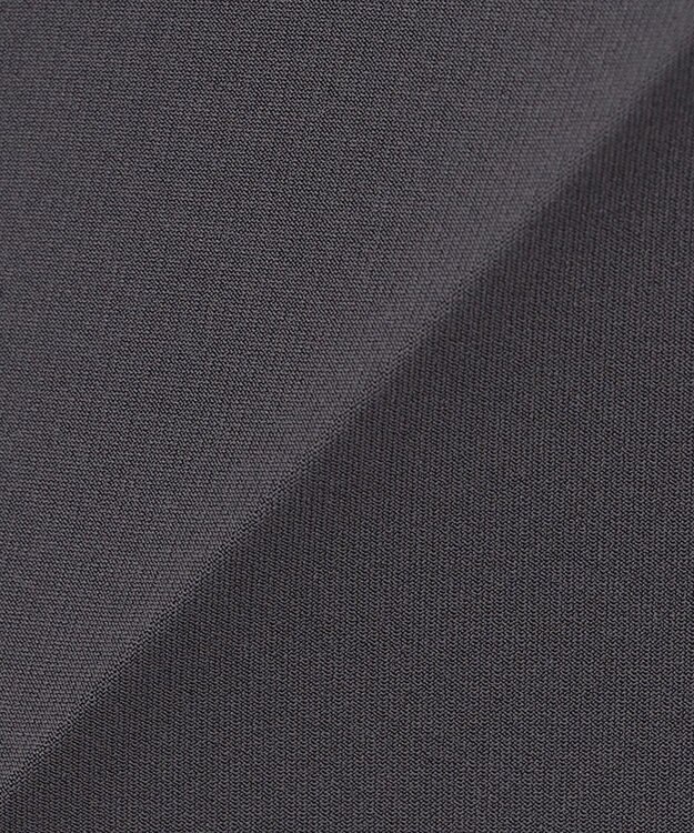 組曲 S 【WEB限定】ベーシックダブルクロス ワイドストレートパンツ チャコールグレー系