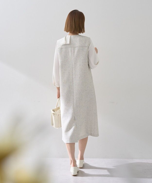 YECCA VECCA ツイードジレジャンスカ Ivory