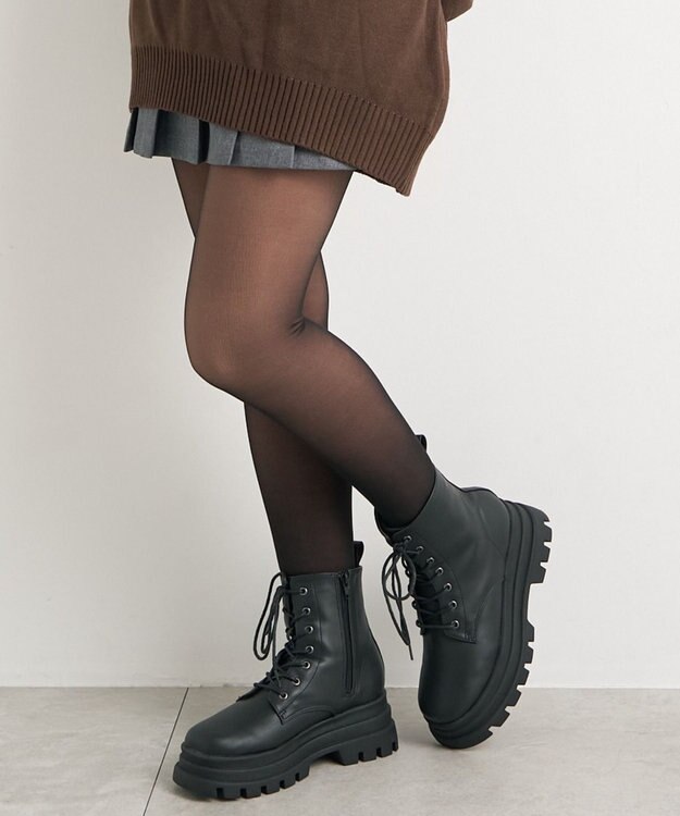 WEGO フェイクタイツ裏起毛 ブラック