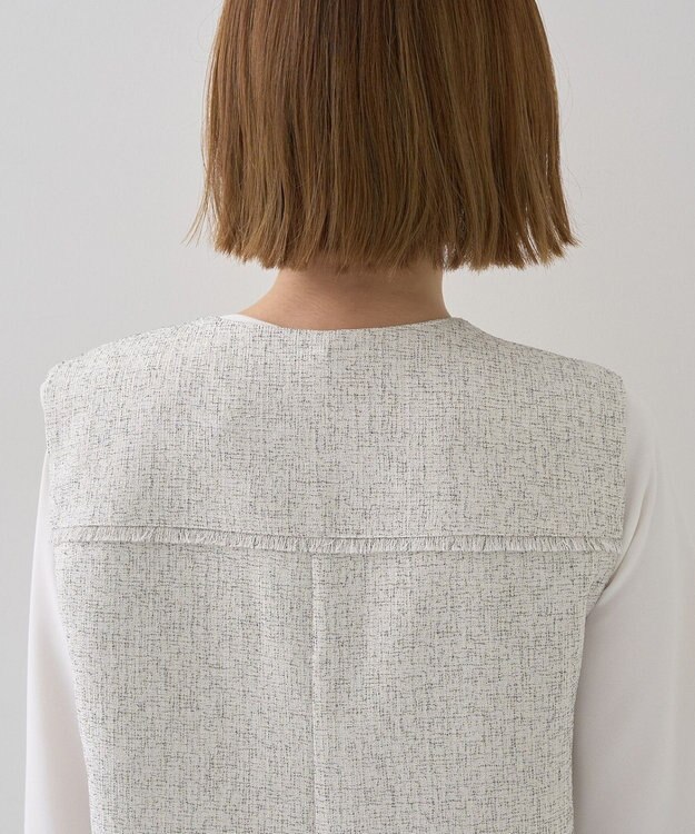 YECCA VECCA ツイードジレジャンスカ Ivory