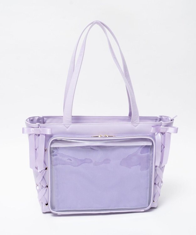 WEGO 【痛バ＆推し活グッズ】レースアップフレーム痛バッグS【一部店舗限定】 ライトパープル